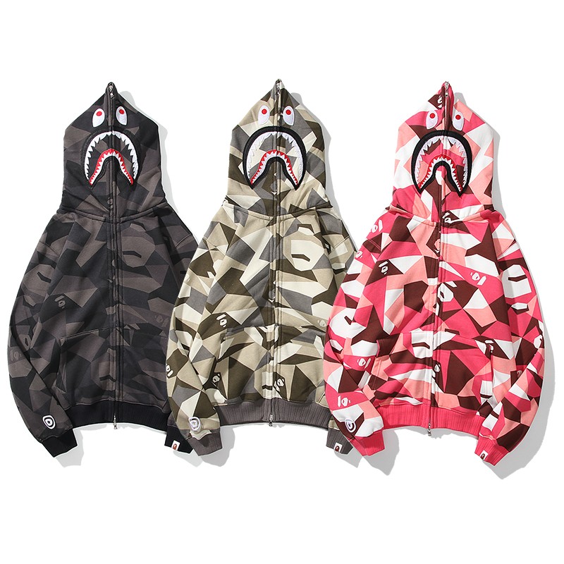 Bape Hoodie 3 Colors Brown White Pink M-2XL B70XC535